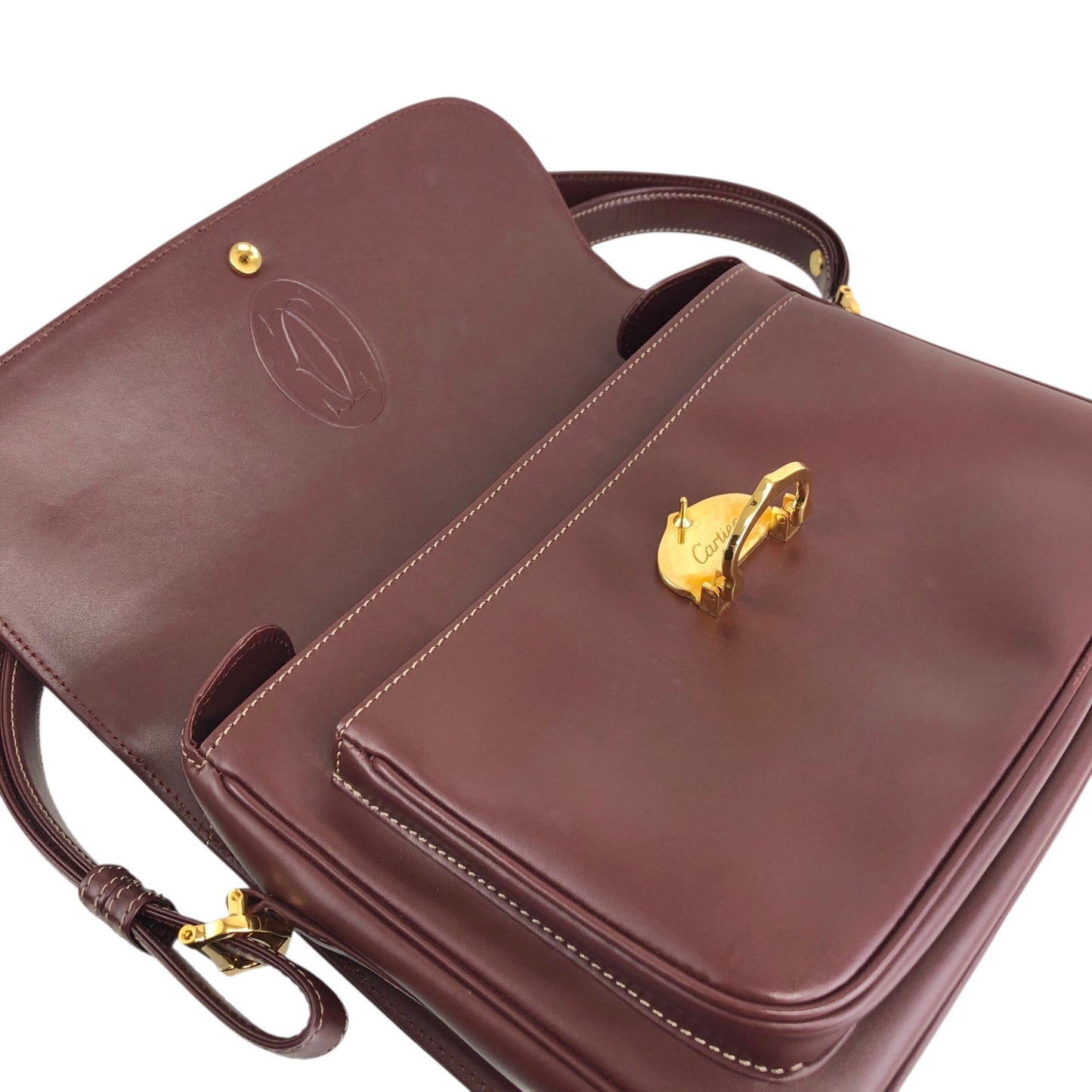 Cartier Shoulder bag Bordeaux Vintage whmhpm