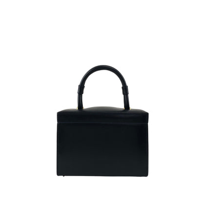 LOEWE Anagram Handbag Vanity bag Navy Vintage kwwgaf