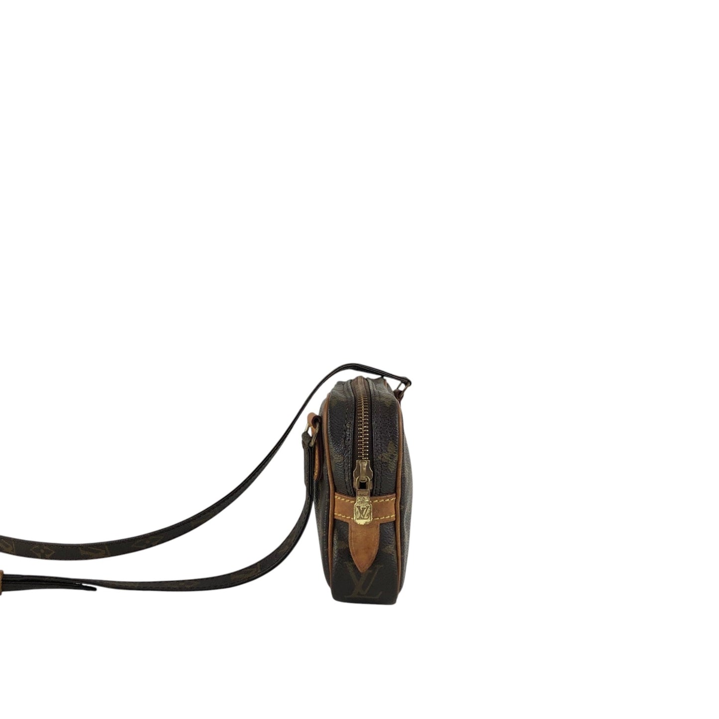 LOUIS VUITTON Monogram Shoulder bag Brown Vintage u4jnak