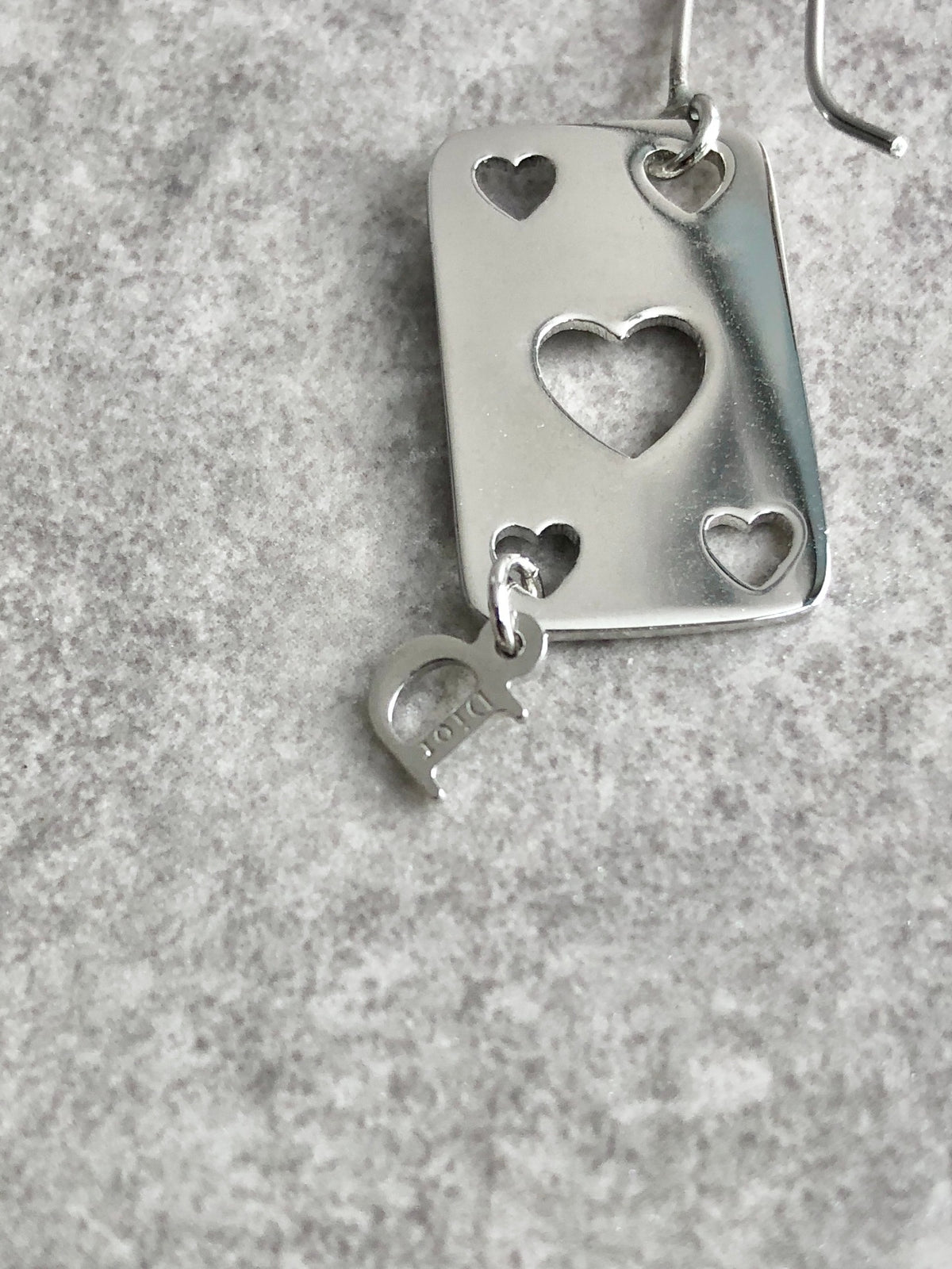 Christian Dior Pierced Silver Vintage i6xys2