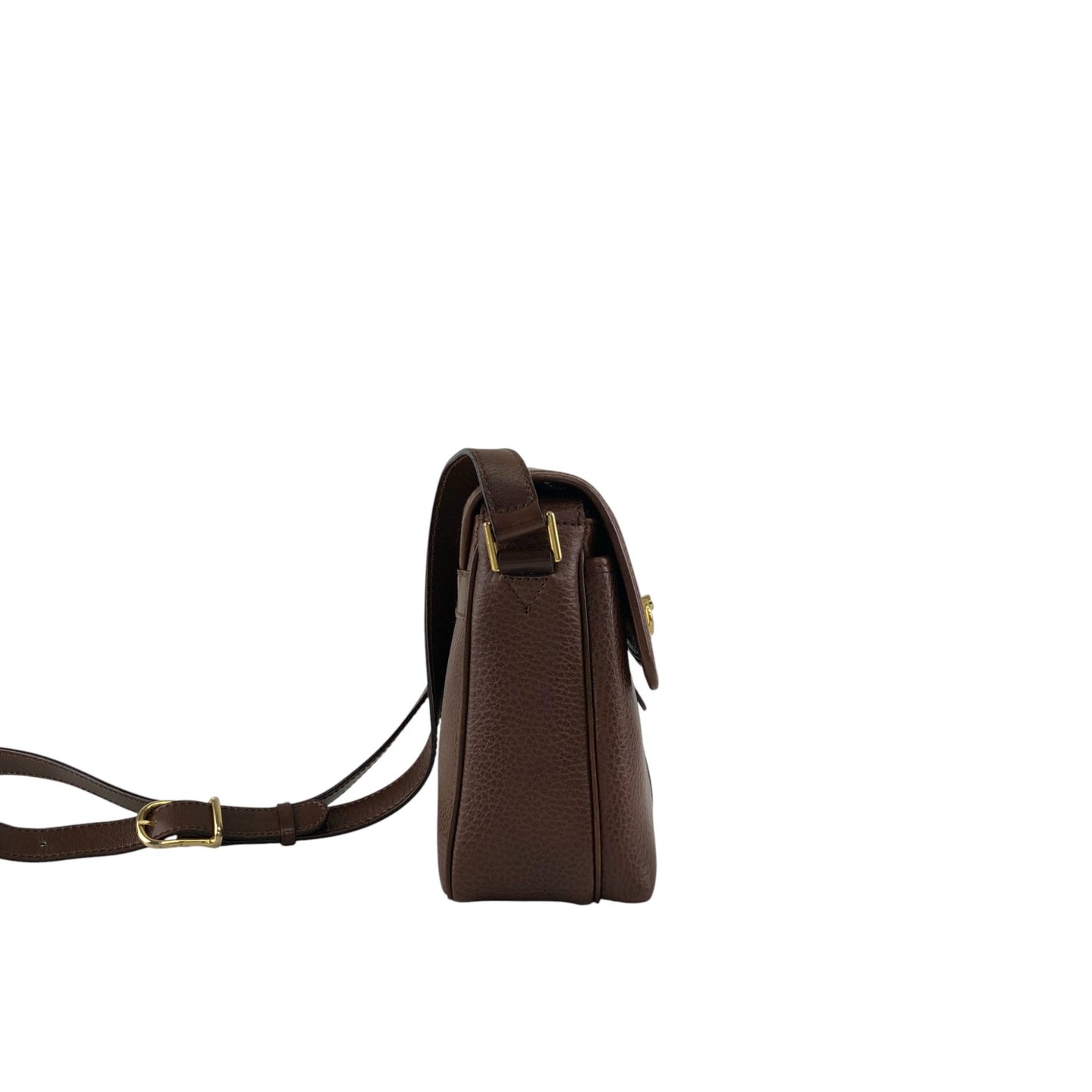 CELINE Gancini Shoulder bag Brown Vintage 88rbj3