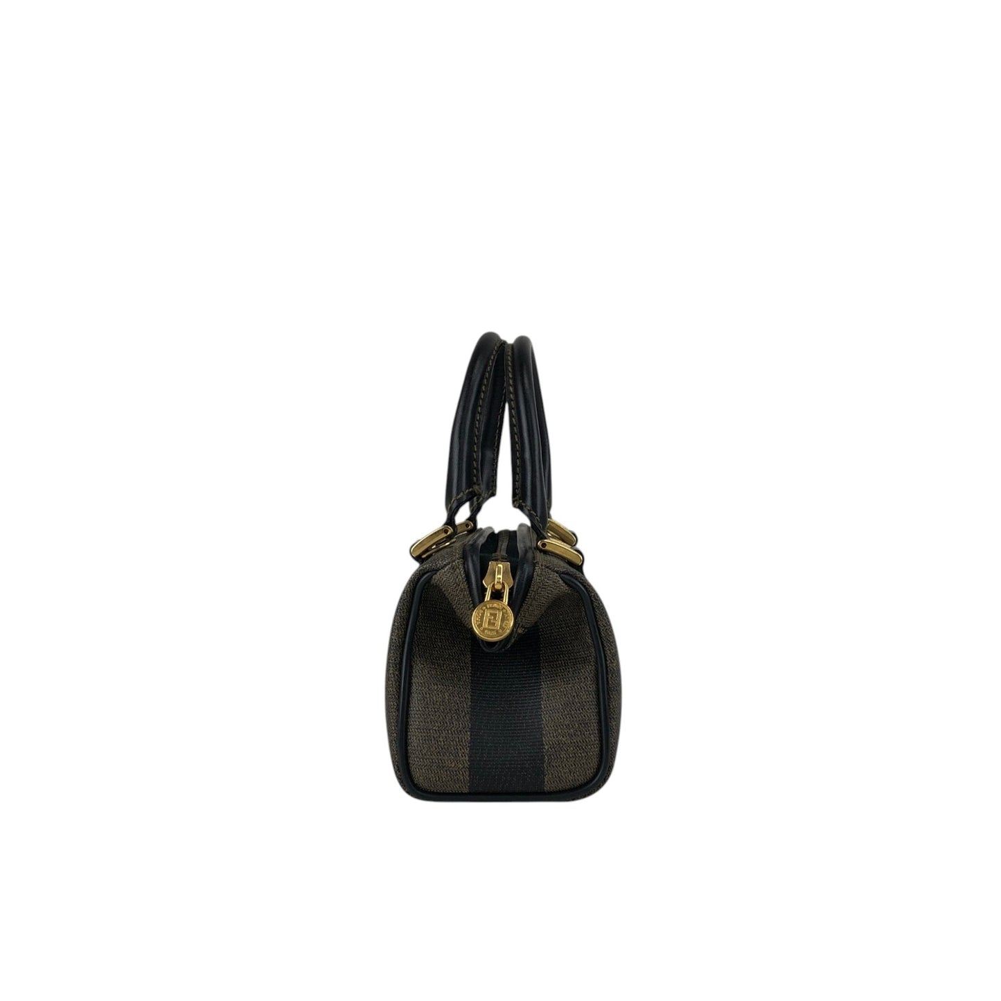 FENDI Pecan Logo Two-way Handbag Shoulder bag Brown Vintage bhyk7a