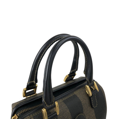 FENDI Pecan Logo Two-way Handbag Shoulder bag Brown Vintage bhyk7a