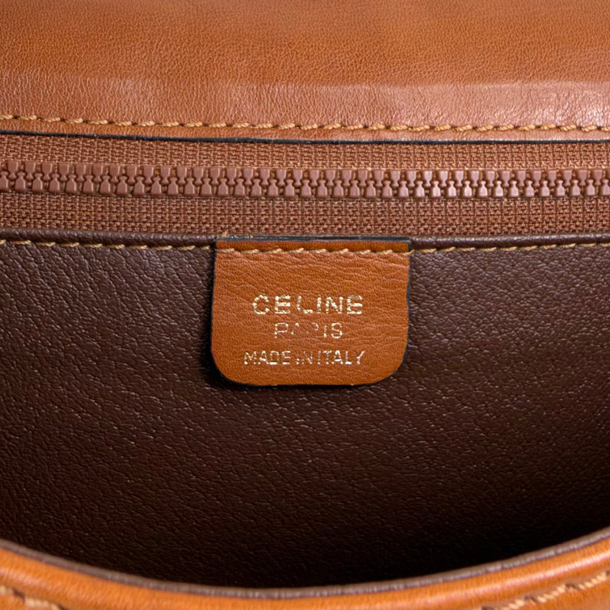 CELINE Gancini Shoulder bag Brown Vintage myaerh