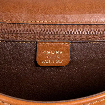 CELINE Gancini Shoulder bag Brown Vintage myaerh