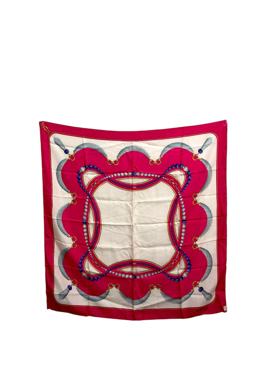 Cartier SILK Scarf Pink Vintage pnjugn