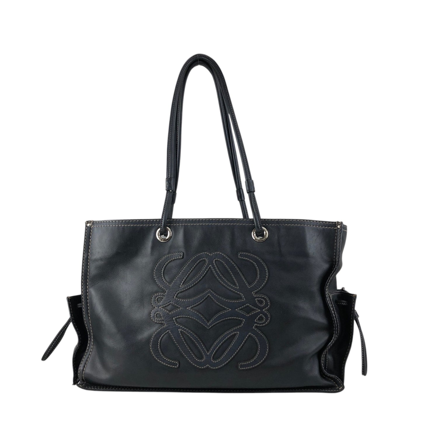 LOEWE Anagram Totebag Black Vintage 8r5k6b