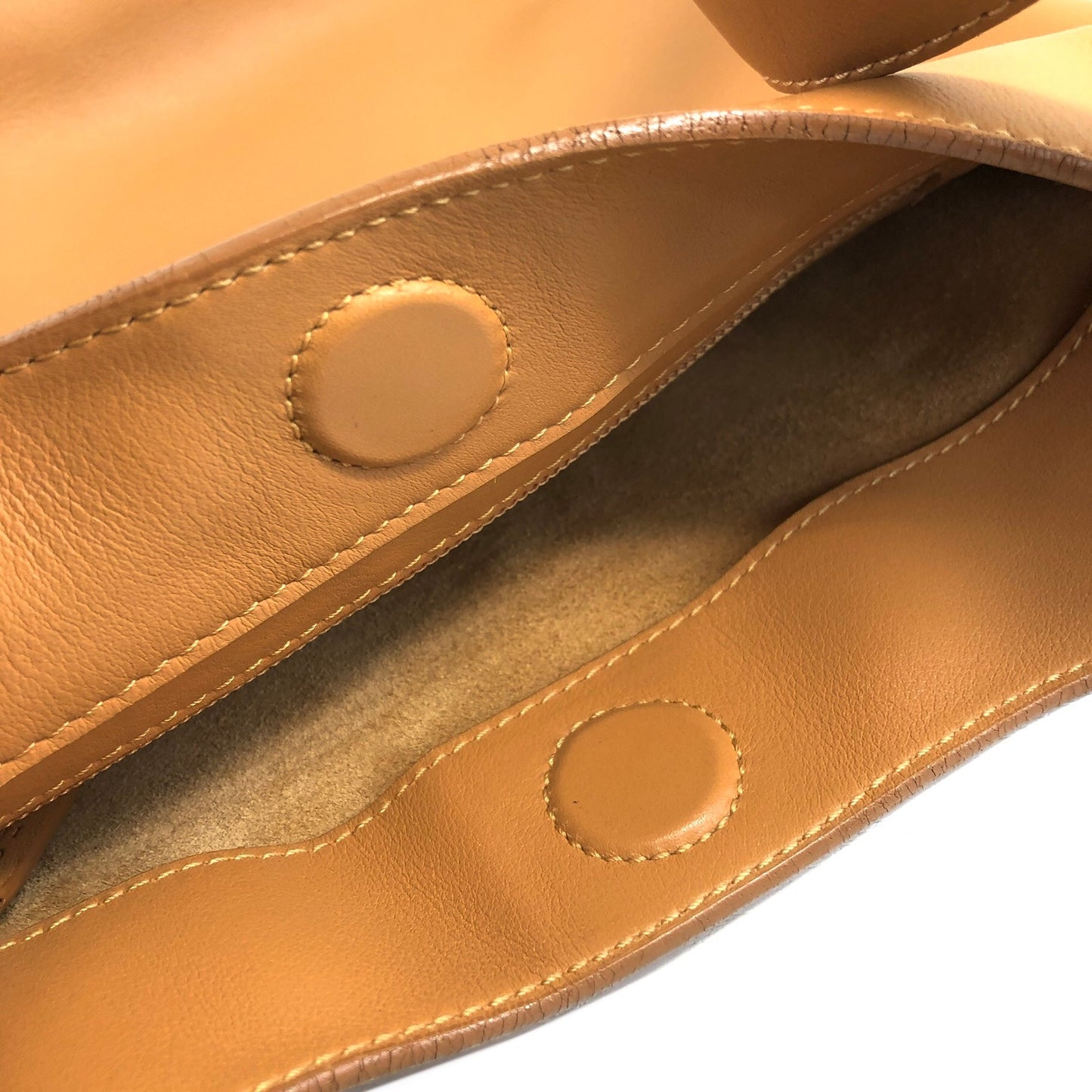 LOEWE Logo Embossed Shoulder bag Brown Vintage r7ivdg