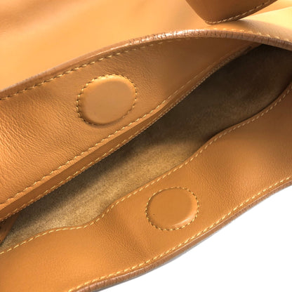 LOEWE Logo Embossed Shoulder bag Brown Vintage r7ivdg