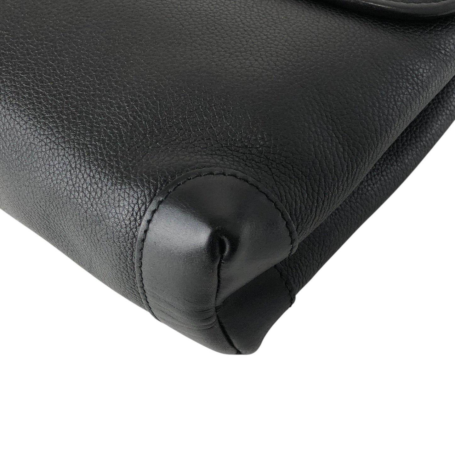 GUCCI Logo Shoulder bag Black Vintage irwn5s