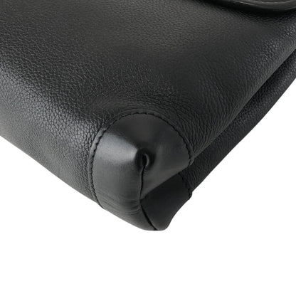 GUCCI Logo Shoulder bag Black Vintage irwn5s