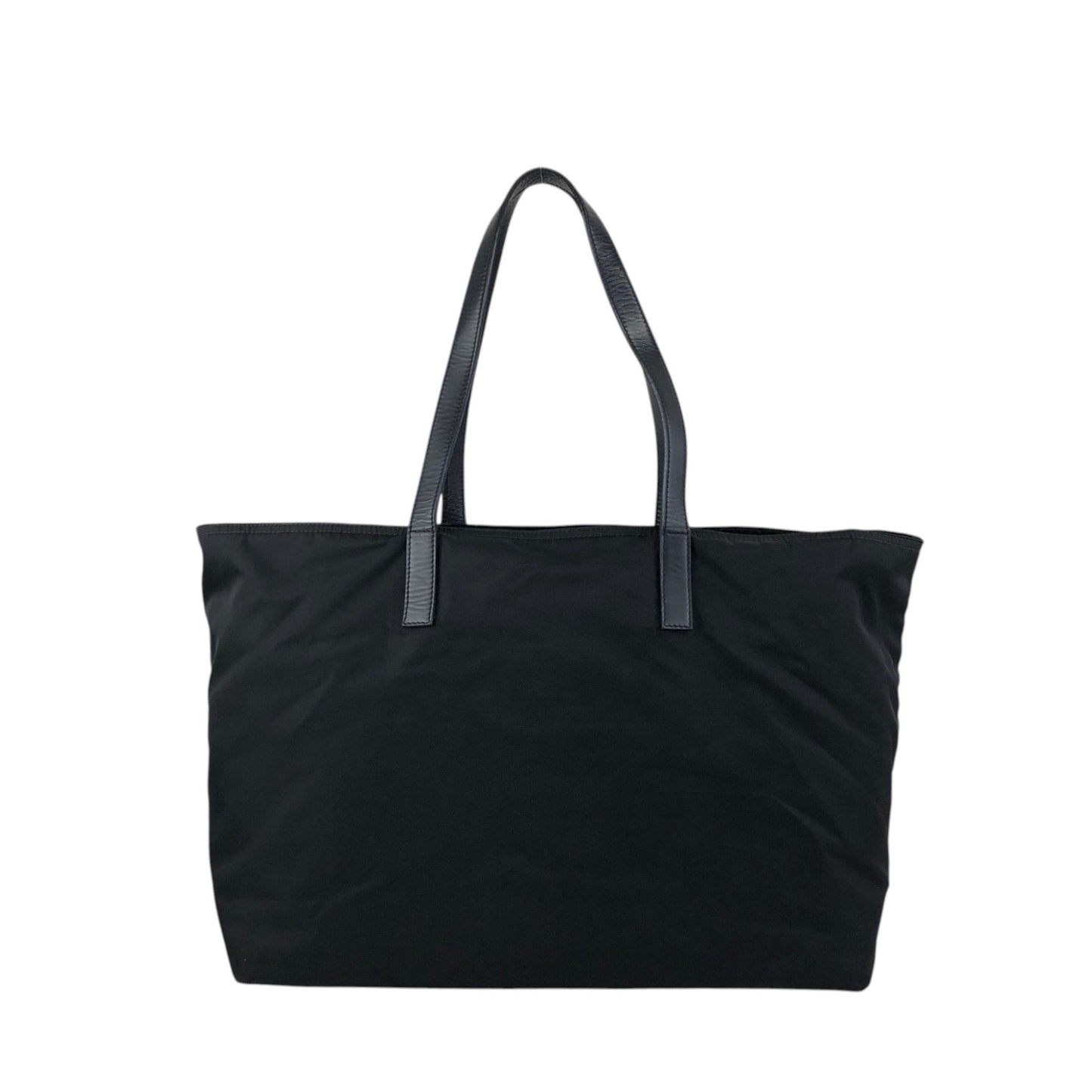 PRADA Tessuto Triangle Logo Totebag Black Vintage mbeuzk