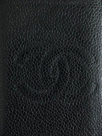 CHANEL Coco Mark Card holder Black Vintage 882n2e