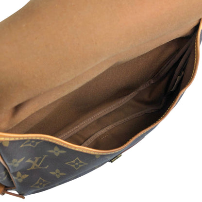 LOUIS VUITTON Monogram Shoulder bag Brown Vintage 27my8c