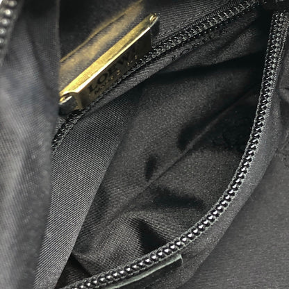 LOEWE Anagram Leather Handbag Black Vintage vpng2m