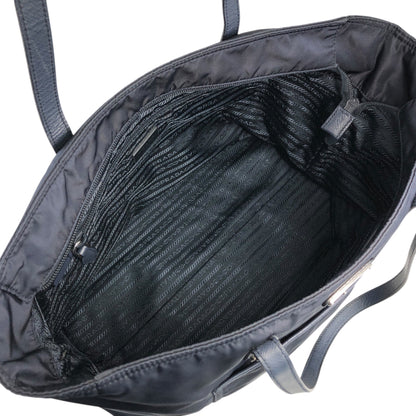 PRADA Tessuto Triangle Logo Totebag Navy Vintage 3j5ghg