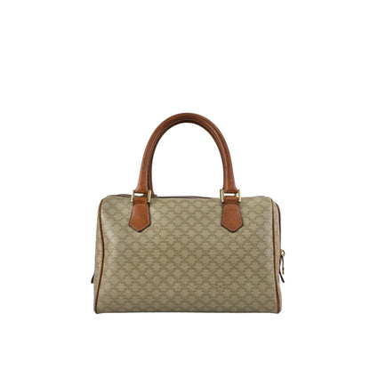 CELINE Macadam Blason Two-way Small Boston bag Shoulder bag Beige Vintage ppn4pg