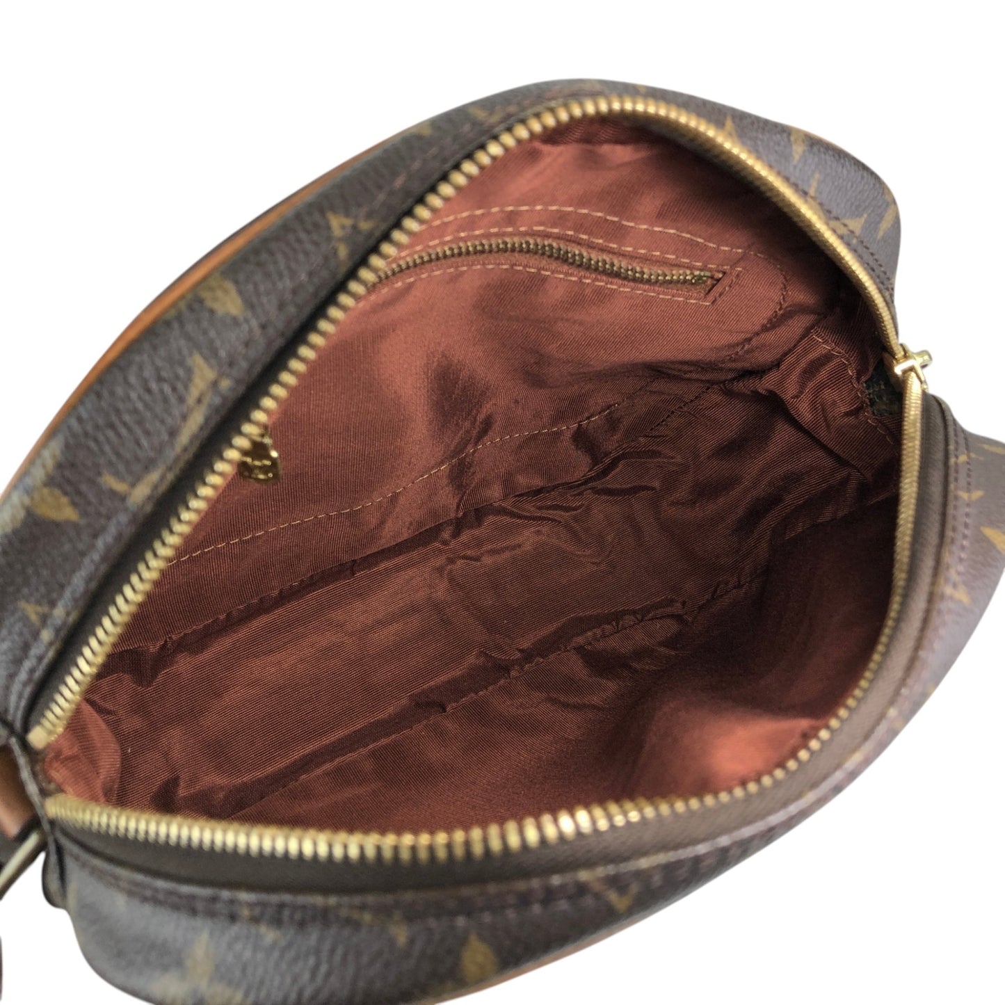 LOUIS VUITTON Monogram Shoulder bag Brown Vintage fywb25
