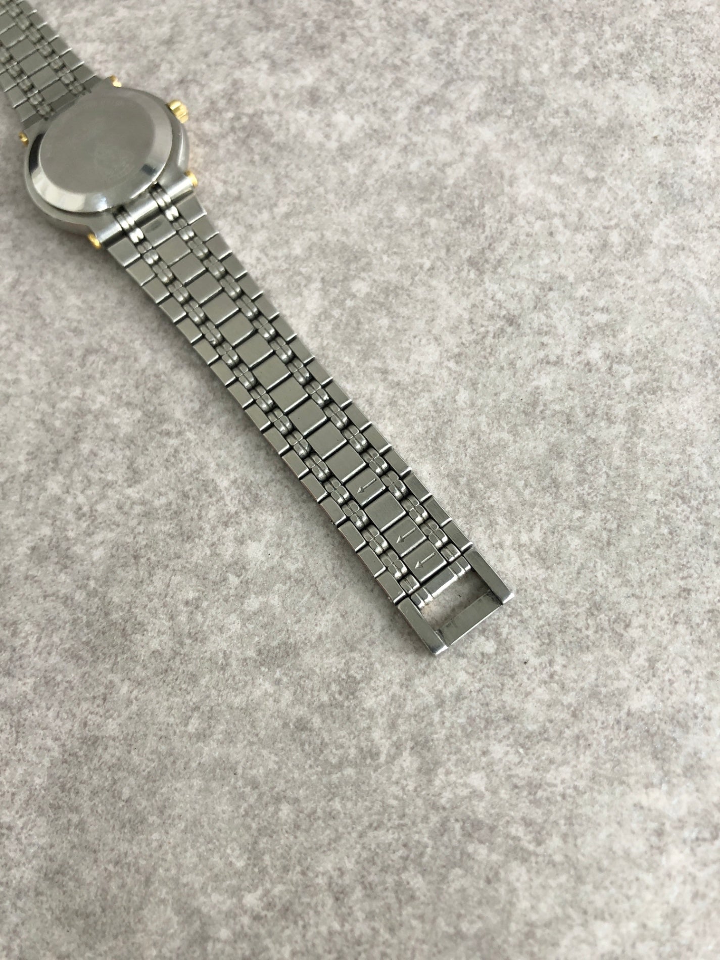 GUCCI Quartz Watch Silver×Gold 9000L Vintage 5tjs4e