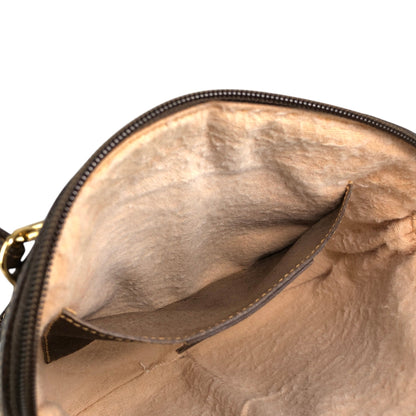 GUCCI Sherry Line GG Logo Shoulder bag Brown Vintage xif7sk