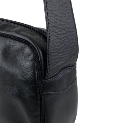 Christian Dior Logo Embossed Tassel Shoulder bag Black Vintage nvdfjx