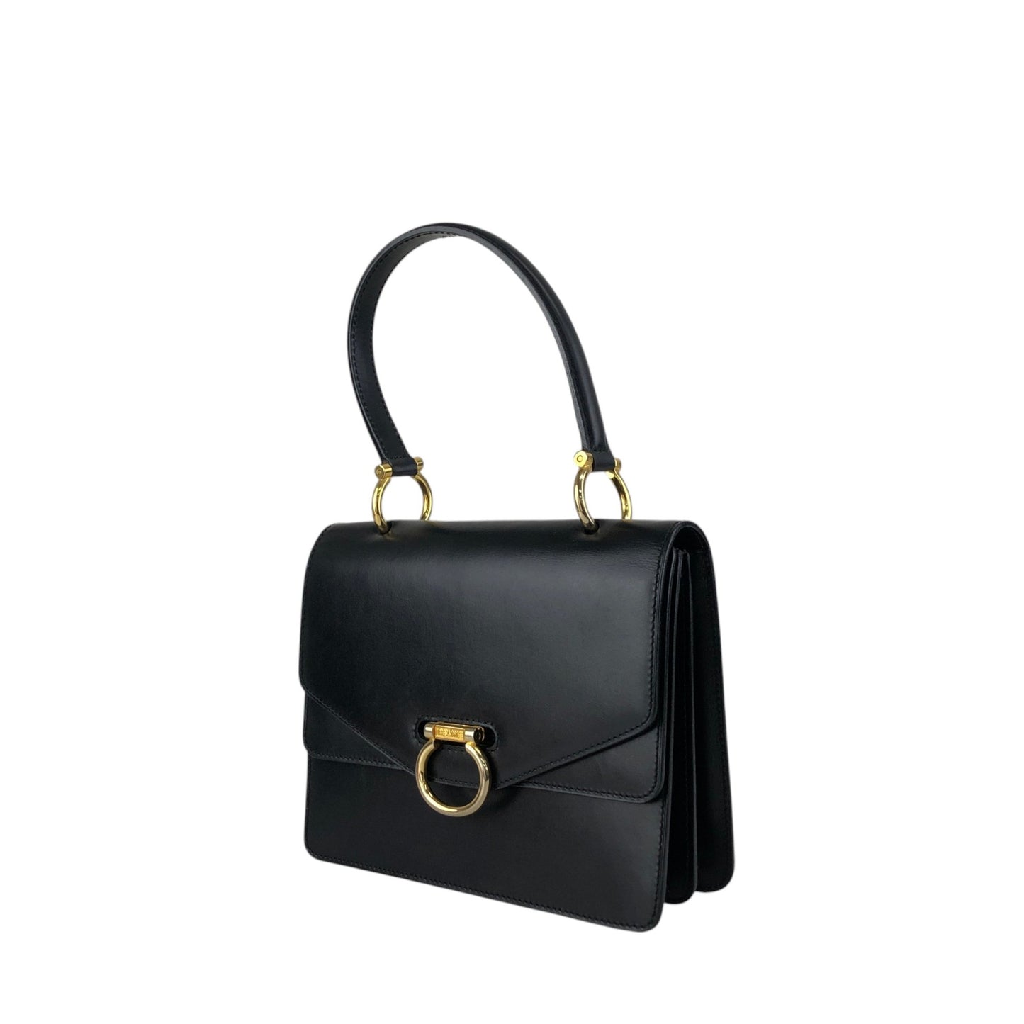 CELINE Gancini Handbag Black Vintage pvi8pi