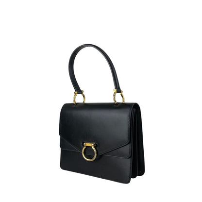 CELINE Gancini Handbag Black Vintage pvi8pi