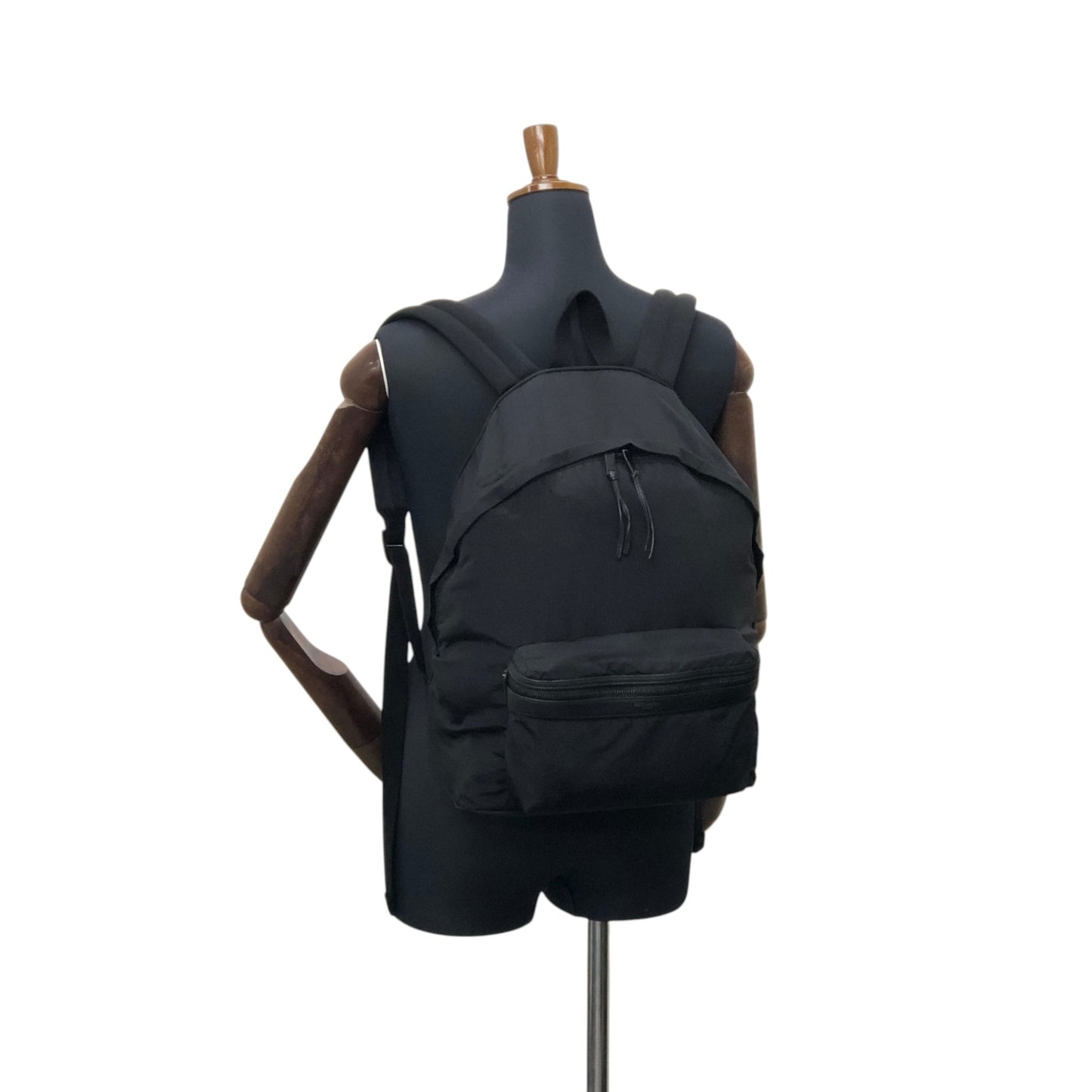 Yves Saint Laurent Logo Backpack Black Vintage 7tw3dp