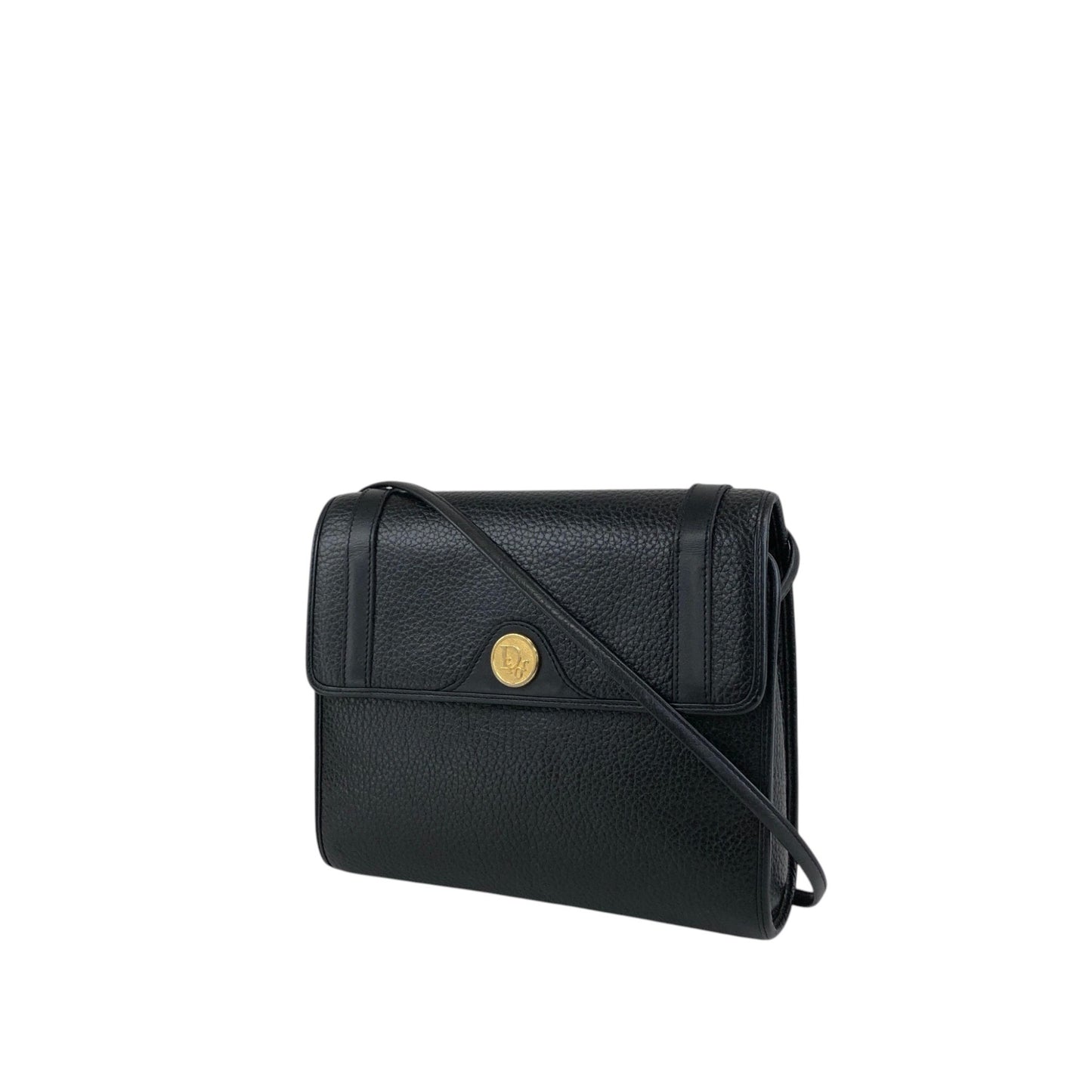 Christian Dior Logo Shoulder bag Black Vintage dm5c8k