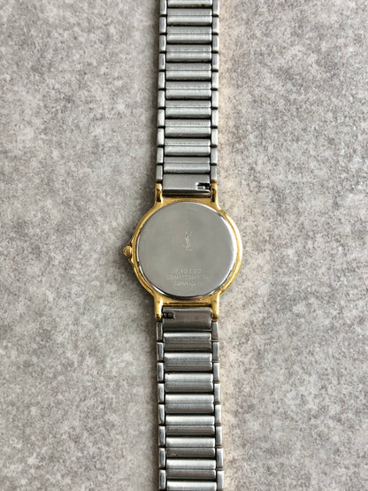 Yves Saint Laurent Quartz Watch Silver×Gold 2200-225481 Vintage dyfztf