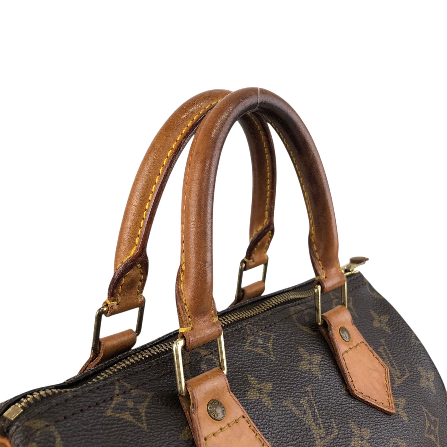 LOUIS VUITTON Monogram Small Boston bag Brown Vintage pg4nya