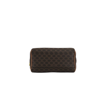CELINE Macadam Two-way Handbag Shoulder bag Brown Vintage jjjan3