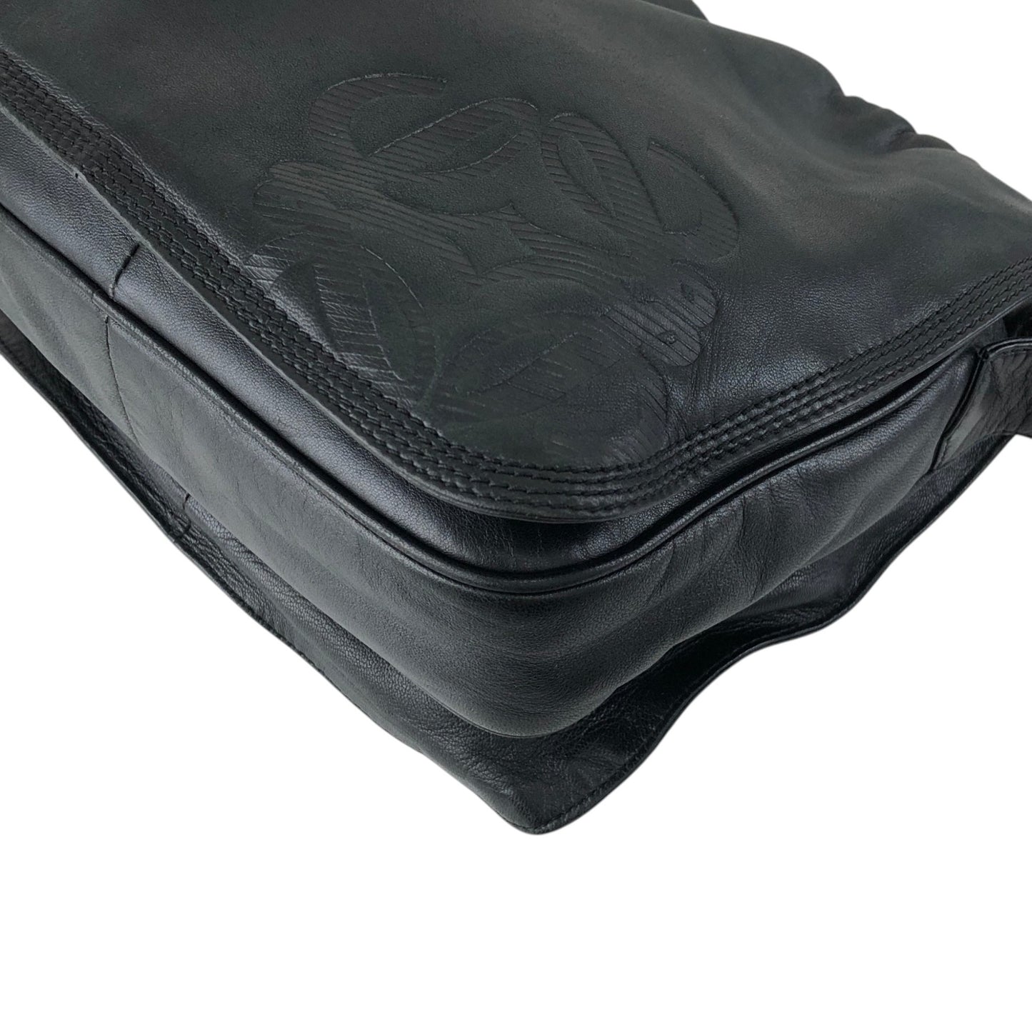 LOEWE Anagram Shoulder bag Black Vintage cdbjnf