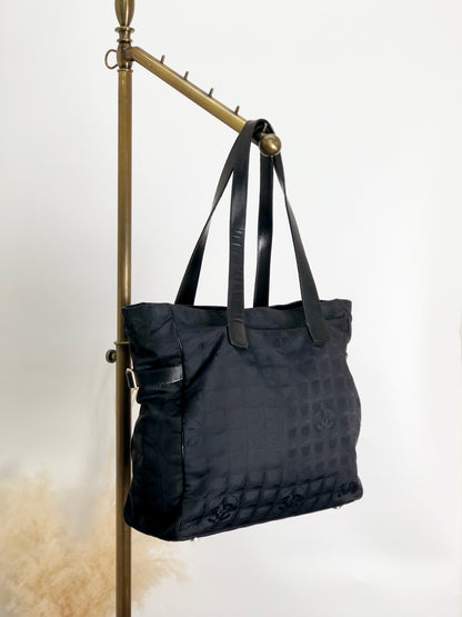 CHANEL New Travel Line Totebag Black Vintage v3jtbw