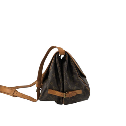 LOUIS VUITTON Monogram Shoulder bag Brown Vintage jer2hr