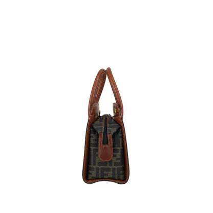 FENDI Zucca Logo Handbag Boston bag Brown Vintage ewdytc