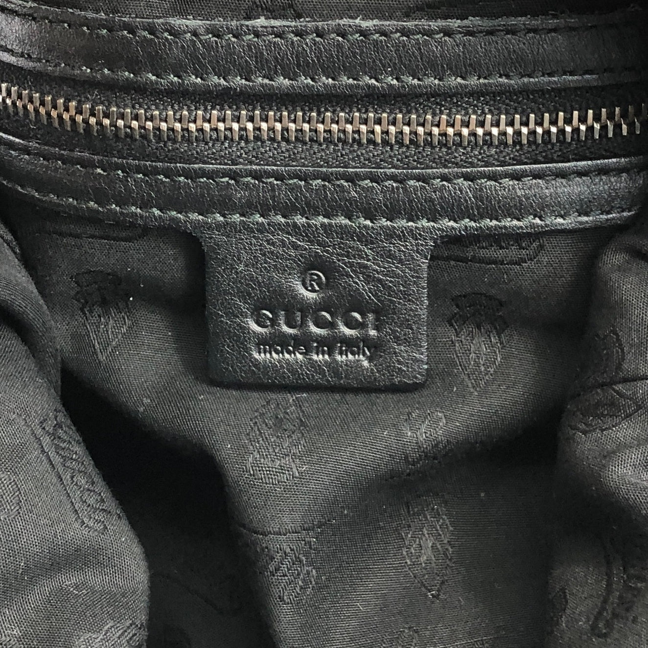 GUCCI Chain Shoulder bag Black 228560 Vintage hxuxav