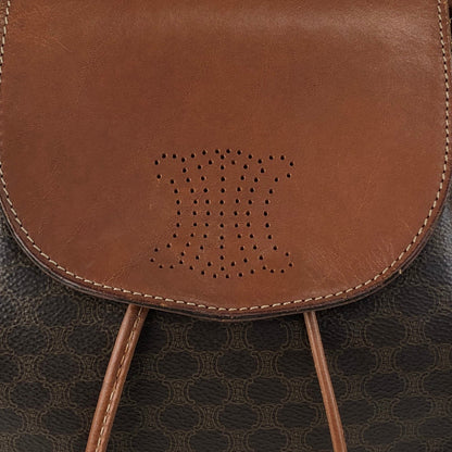 CELINE Macadam Triomphe Backpack Brown Vintage sd2tgi
