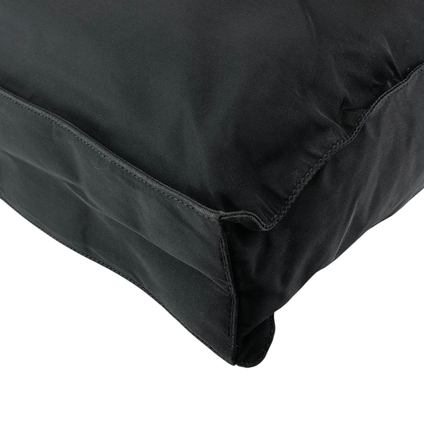 PRADA Tessuto Triangle Logo Totebag Black Vintage fzec6b