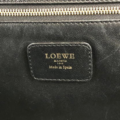 LOEWE Amazona36 Anagram Boston bag Handbag Black Vintage gwsi3e