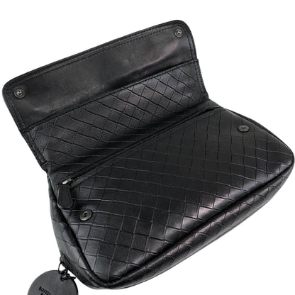 Bottega Veneta Intrecciato Chain Shoulder bag Black Vintage kgc2x6