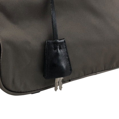 PRADA Tessuto Triangle Logo Totebag Gray Vintage 687jiy