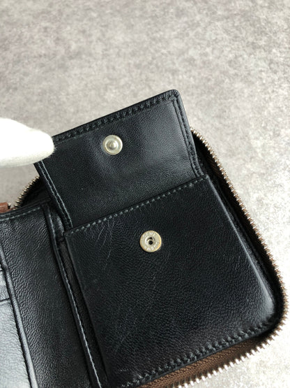 LOEWE Logo Embossed Folded Wallet Brown Vintage 8jjfbt