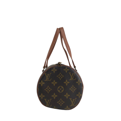 LOUIS VUITTON Monogram Handbag Brown Vintage cdc5p5