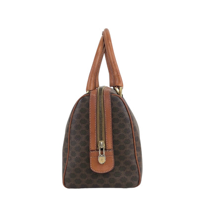 CELINE Macadam Blason Handbag Boston bag Brown Vintage 688aap