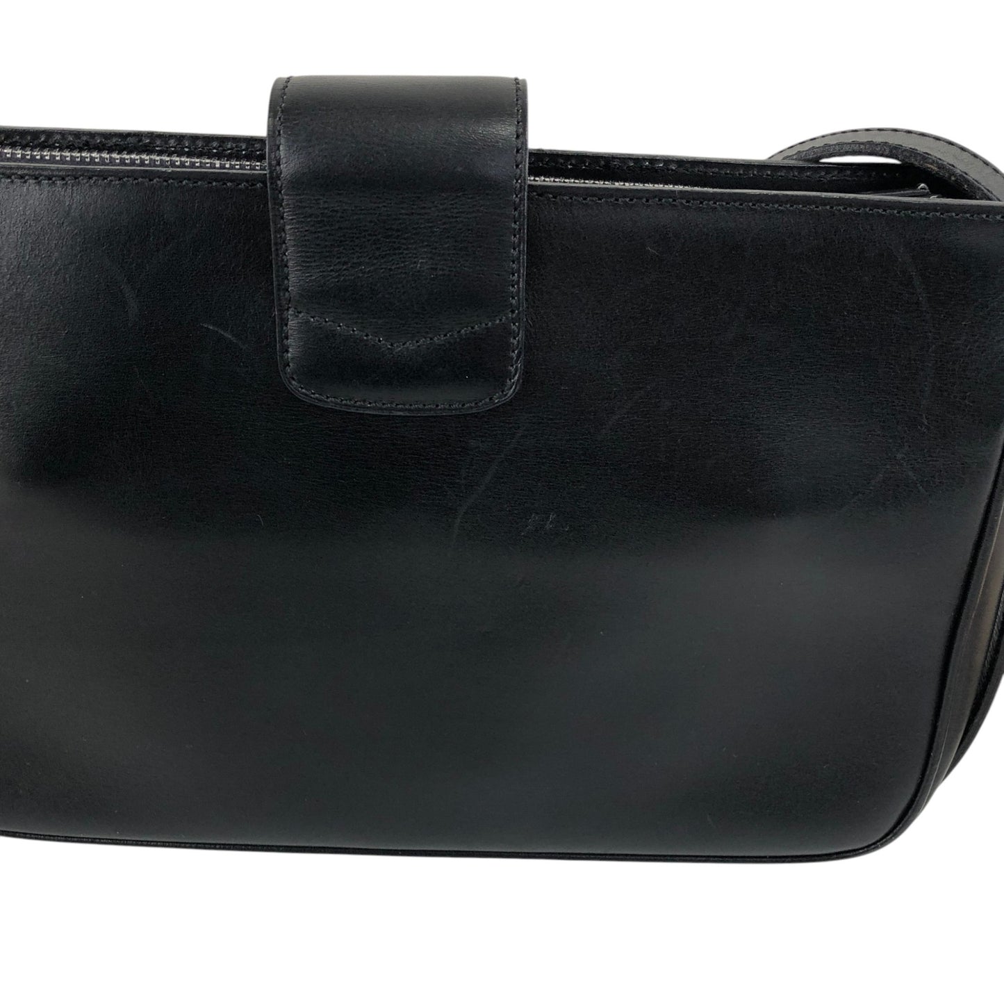 CELINE Triomphe Shoulder bag Black Vintage 5bs5ri