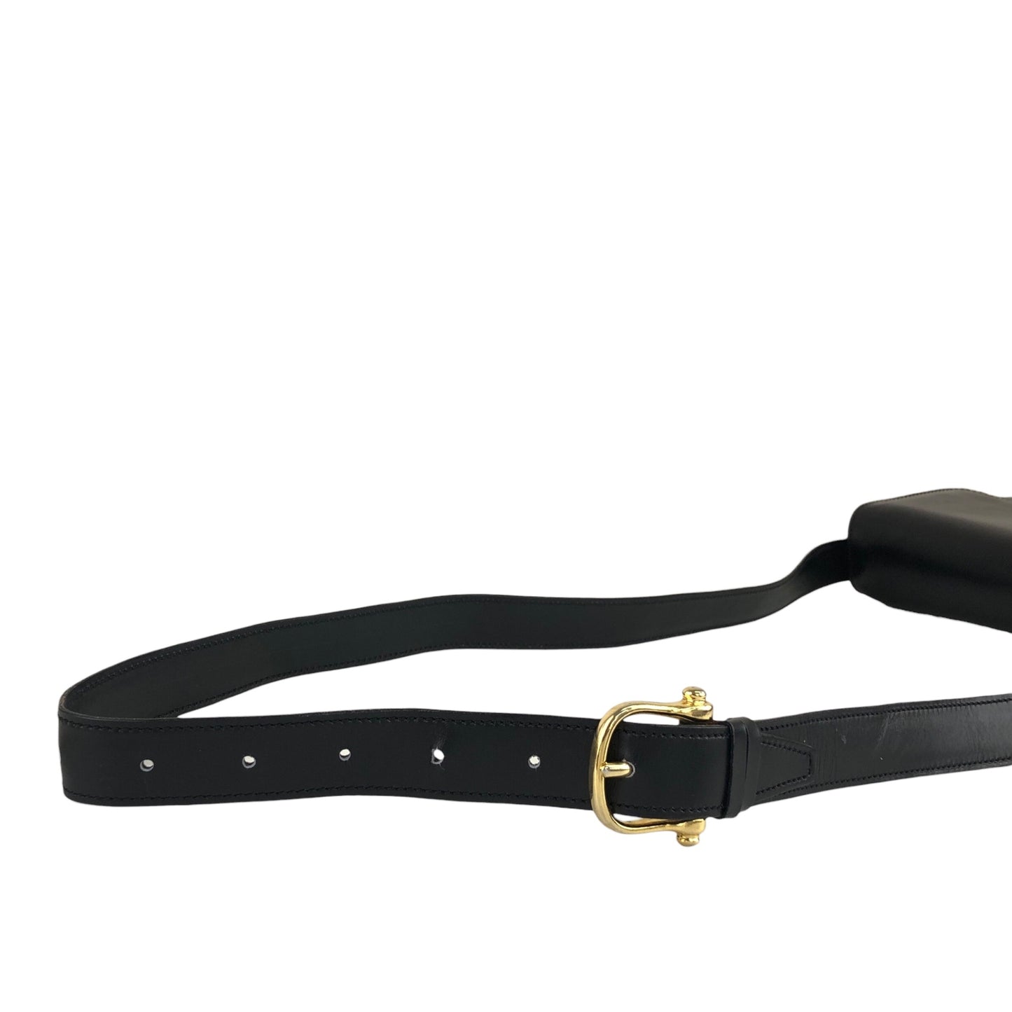 CELINE Horse Carriage Shoulder bag Black Vintage rfmfw6