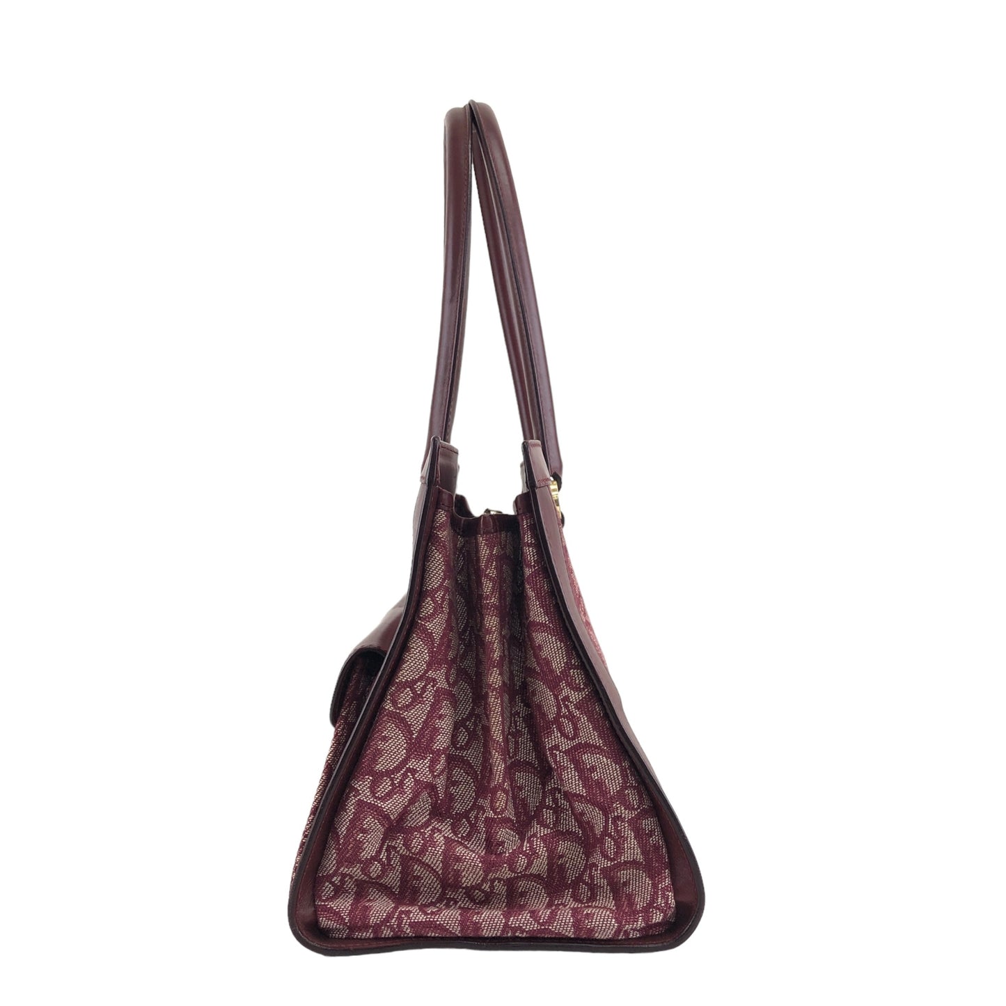 Christian Dior Trotter Handbag Bordeaux Vintage 2phza4