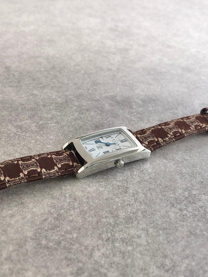 CELINE Macadam Blason Watch Brown Vintage mhphxp