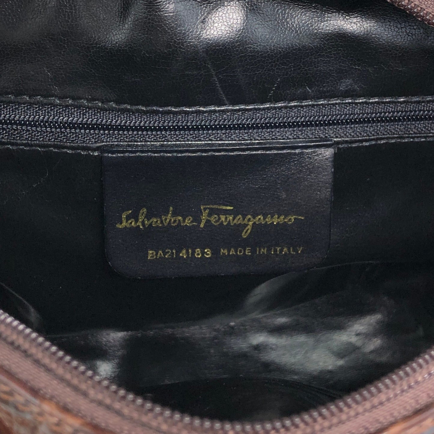 Salvatore Ferragamo Vala Ribbon Shoulder bag Brown Vintage xth3zu